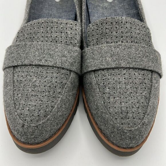 Dr. Scholl’s Imagined Perf Gray Wool Blend Comfort Loafers Women’s Size 7.5M B38 - Picture 5 of 9